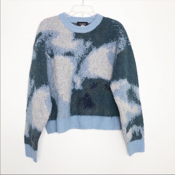 The Kooples Blue Round neck jacquard wool blend sweater - Picture 11 of 16